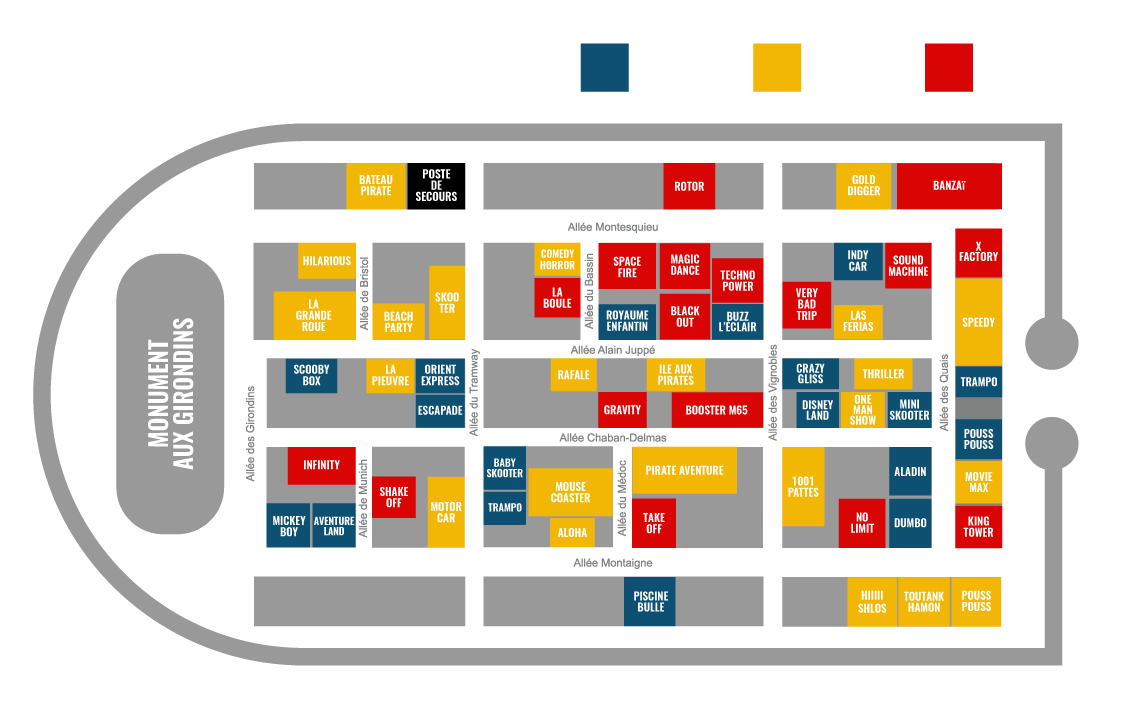 plan foire aux plaisirs bordeaux
